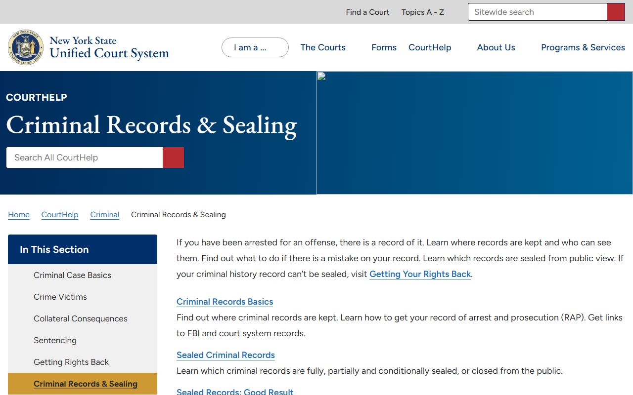 Richmond County arrest records and criminal record sealing