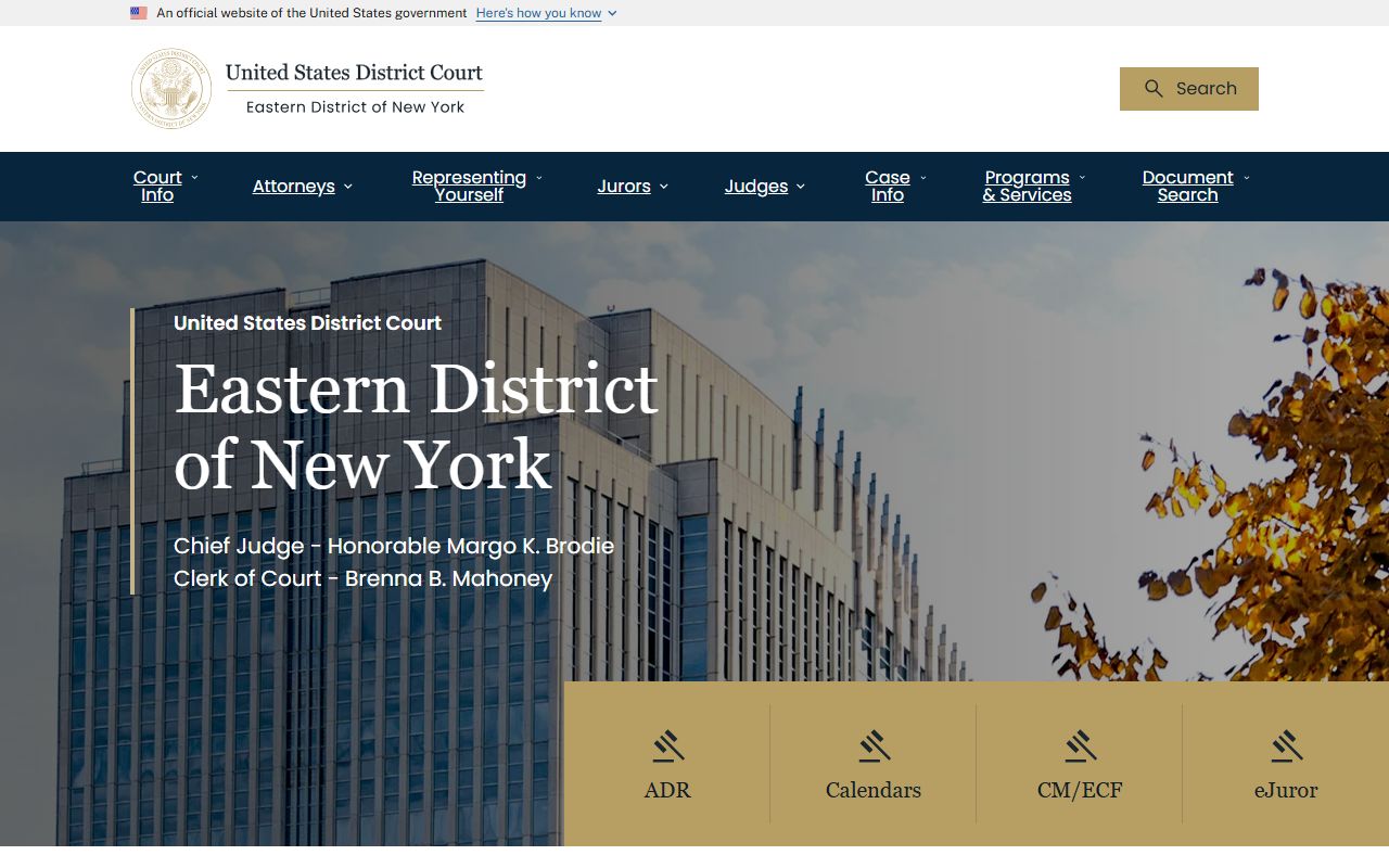Richmond County federal court records at the Eastern District of New York