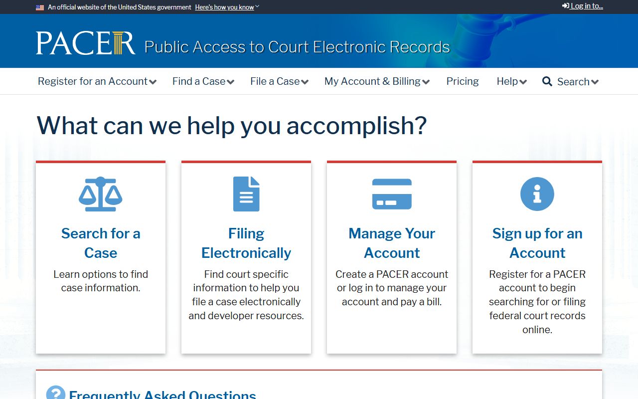 Richmond County federal court records search through PACER