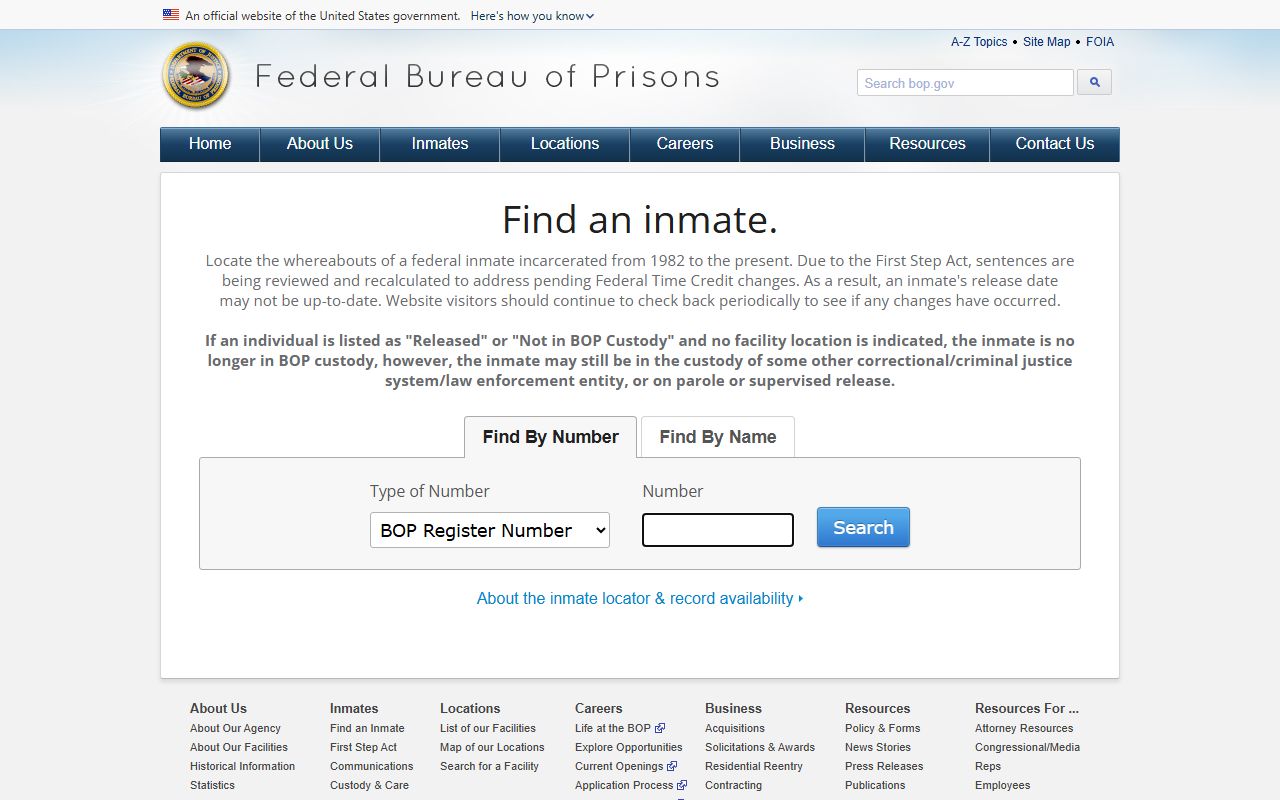 Richmond County released inmates BOP inmate locator